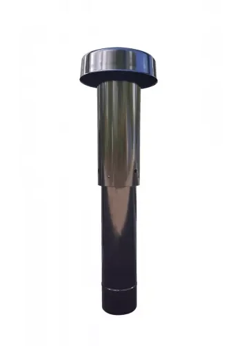 Sanutal air Dakdoorvoer rond luchtkanaal Sanutal air Ø250mm dubbelwandig zwart 99.220.180