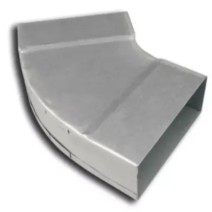 Sanutal air Bocht rechthoekig luchtkanaal Sanutal air Mecano 220x55mm horizontaal 45° galva 55x220 99.364489