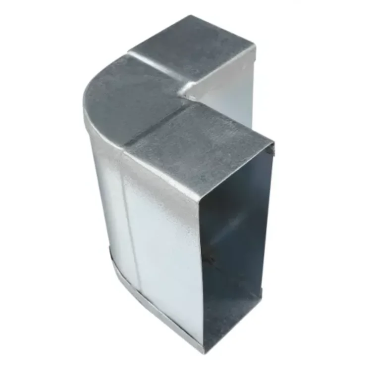 Sanutal air Bocht rechthoekig luchtkanaal Sanutal air Mecano 220x55mm verticaal 90° galva 55x220 99.364490