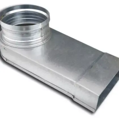 Sanutal air Verloopstuk vierkant op rond Sanutal air Mecano Ø125mm 220x55mm 55x220 99.364492