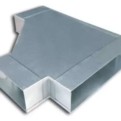 Sanutal air T-stuk instortkanaal Sanutal air Mecano T-stuk 90gr stromend 220x55mm galva 55x110-55x220 99.412211