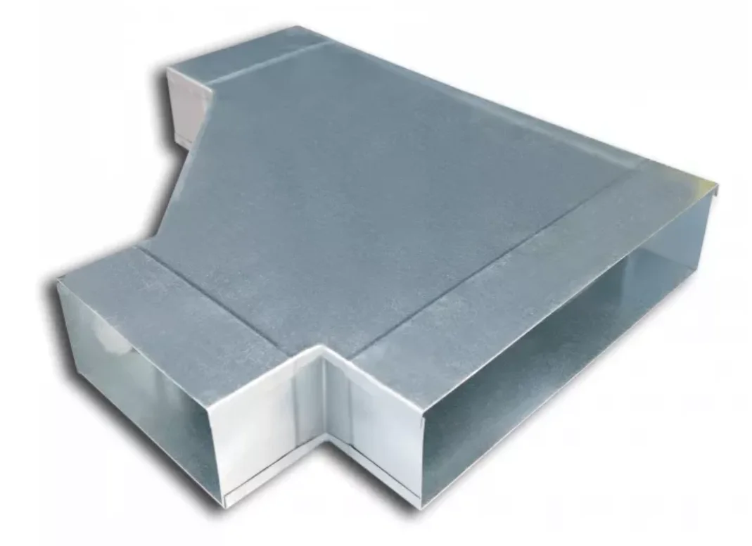 Sanutal air T-stuk instortkanaal Sanutal air Mecano T-stuk 90gr stromend 220x55mm galva 55x110-55x220 99.412211