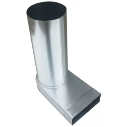 Sanutal air Verloopstuk vierkant op rond Sanutal air Mecano Ø125mm 110x55mm 55x110 99.415496