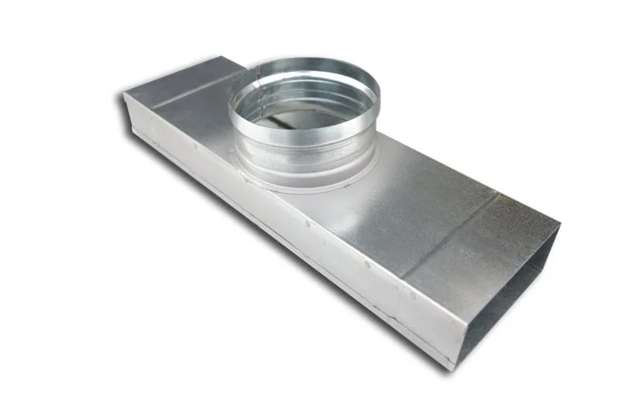 Sanutal air T-stuk instortkanaal Sanutal air Mecano T-stuk 90gr haaks 220x55mm staal 55x220 99.939669