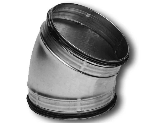 Sanutal air Bocht rond luchtkanaal Sanutal air  80mm 30° staal 99.BD3080