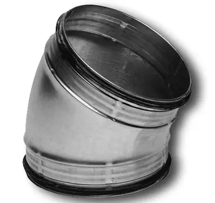 Sanutal air Bocht rond luchtkanaal Sanutal air 100mm 30° staal 99.BD3100