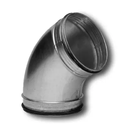 Sanutal air Bocht rond luchtkanaal Sanutal air 180mm 60° staal 99.BD6180