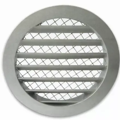 Sanutal air Buitenluchtrooster Sanutal air RV rond Ø125mm aluminium aluminium 99.BRV125