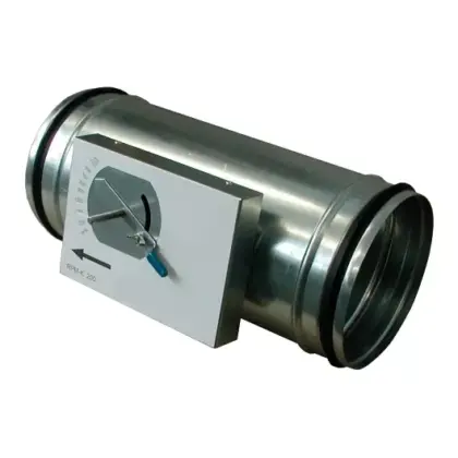 Sanutal air Regelklep rond luchtkanaal Sanutal air 100mm galva (sendzimir verzinkt) staal 99.CAV100