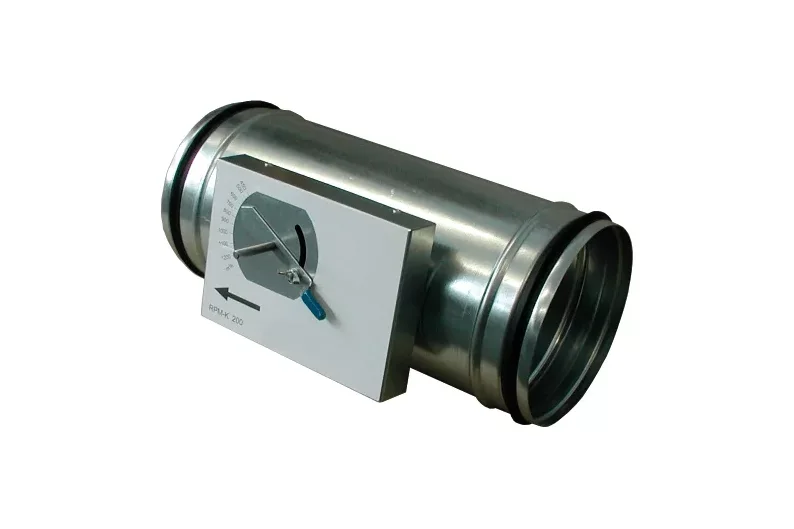 Sanutal air Regelklep rond luchtkanaal Sanutal air 100mm galva (sendzimir verzinkt) staal 99.CAV100