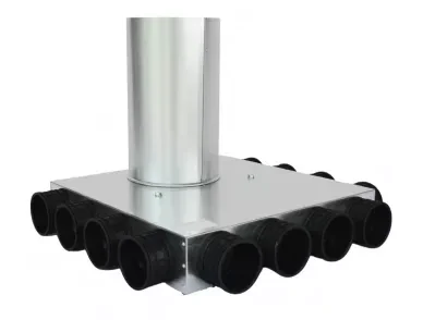 Sanutal air Verdeelbox ventilatie Sanutal air 99.CSK Ø160mm 12x63mm 99.CSK12X63.160