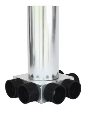 Sanutal air Verdeelbox ventilatie Sanutal air 99.CSK Ø125mm 6x63mm 99.CSK6X63.125
