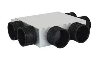 Sanutal air Verdeelbox ventilatie Sanutal air 99.CSK Ø220mm 6x63mm 99.CSK6X63.55/220