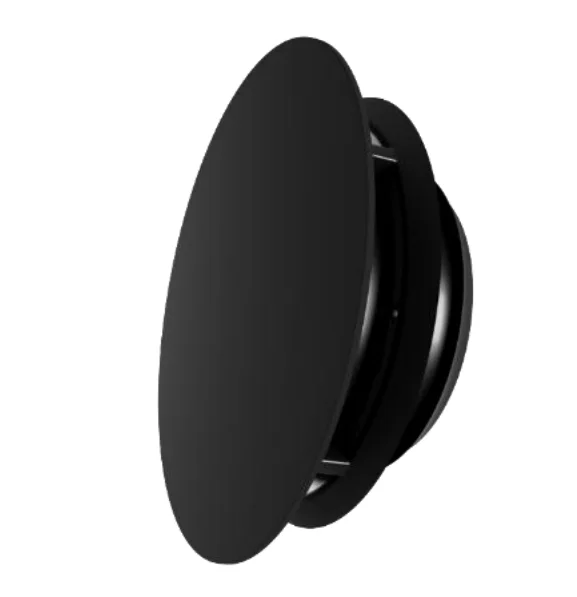 Sanutal air Toe-/afvoerventiel Sanutal air Ø125mm rond zwart 99.DVRB125