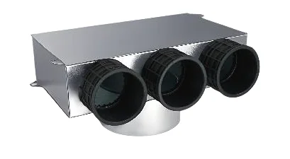 Sanutal air Ventielcollector Sanutal air 99.CSK 3xØ63mm rond 63 99.VCSK3X63.125.65M