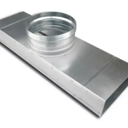 Sanutal T-stuk instortkanaal Sanutal Mecano T-stuk 90gr haaks 200x80mm galva 80x200 99.436184