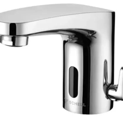 Schell Modus Trend E HD-M electronische wastafelkraan - mengwater - batterijvoeding - chroom 021700699