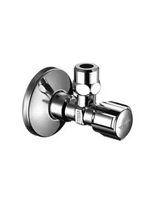 Schell Comfort haakse hoekstopkraan 3/8 x 10 mm - chroom - met lange moer en rozet 049060699