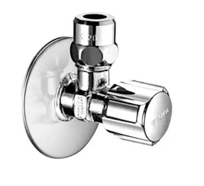 Schell Comfort haakse hoekstopkraan 1/2 x 10 mm - chroom - met ASAG dichting - met rozet 049120699