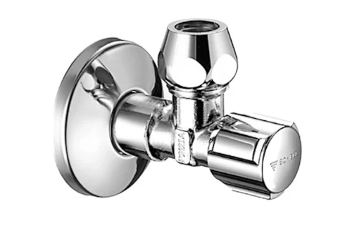 Schell Comfort haakse hoekstopkraan 1/2 x 12 mm - chroom - met ASAG dichting - met rozet 049150699