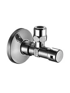 Schell Comfort haakse hoekstopkraan 1/2 x 10 mm - chroom - ASAG dichting - voor sleutel - met rozet 049450699
