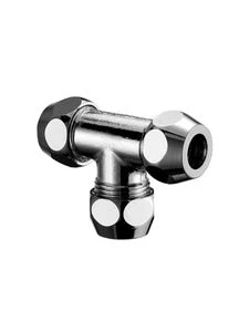 Schell 064550699 Schell T-knelkoppeling FFF 10 x 10 x 10 mm - chroom
