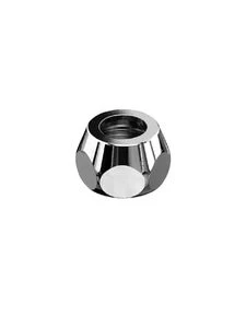 Schell 265000699 Schell moer 10 x 3/8 F - chroom - met knelring - kort model