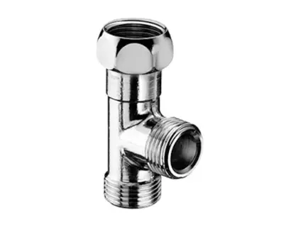 Schell chroom T-stuk FMM 3/8 x 3/8 x 3/8 - chroom - met wartelmoer 270280699