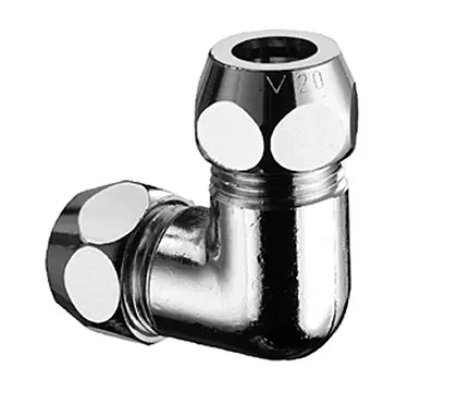 Schell Knelovergangsknie messing 10mm x 3/8" M (drink)water Schell 064460699