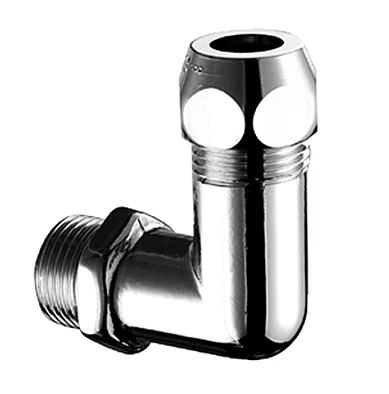 Schell Knelovergangsknie messing 10mm x 3/8" M (drink)water Schell 064150699