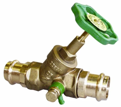 Schlosser 1418 messing pers afsluitkraan schuine zitting FF 28 x 28 - met aftap 0014182800001