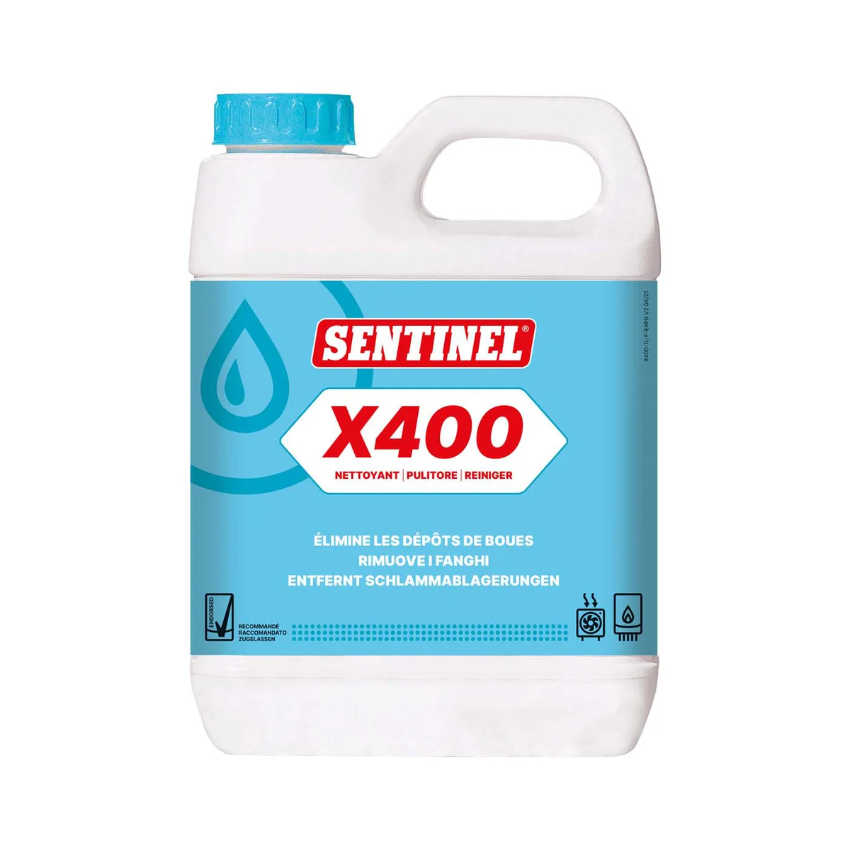 Sentinel Reinigingsmiddel Sentinel X400 vloeistof 1000ml fles 74003