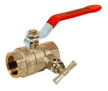 Sferaco Kogelkraan met volle doorlaat DN 6/4" FF PN20 met aftapmogelijkheid (aansluiting) Sferaco 585 585008