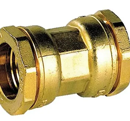 Sferaco Verbindingsstuk messing d32 dubbel 813 sferaco 813032