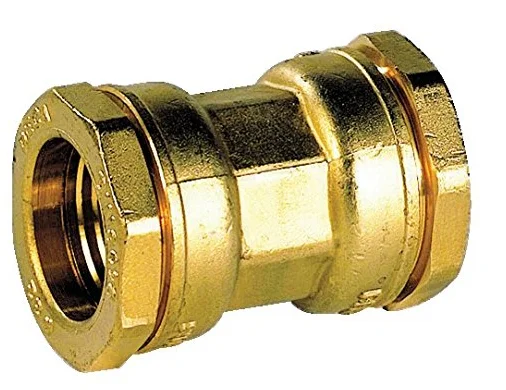 Sferaco Verbindingsstuk messing d32 dubbel 813 sferaco 813032