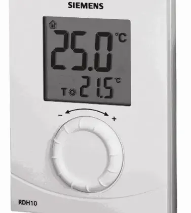 Siemens RDH100 Siemens RDH100 klokthermostaat digitaal - wit