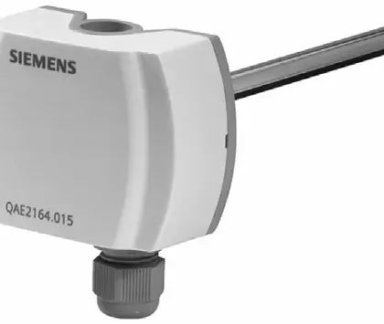 Siemens Ruimtetemperatuuropnemer Siemens temperatuurmeting passief -20-70°C QAE2164.010 BPZ:QAE2164.010