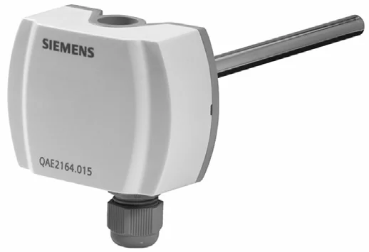 Siemens Ruimtetemperatuuropnemer Siemens temperatuurmeting passief -20-70°C QAE2164.010 BPZ:QAE2164.010