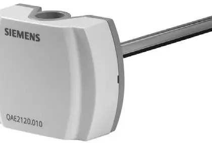 Siemens Ruimtetemperatuuropnemer Siemens geschikt voor lucht temperatuurmeting passief 50-80°C QAM2120.200 BPZ:QAM2120.200