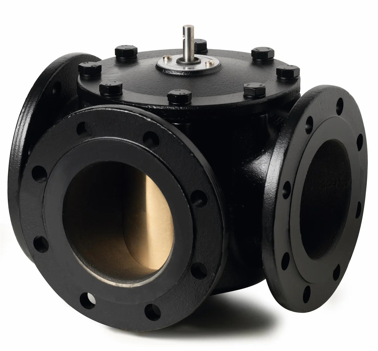 Siemens Driewegmengkraan Siemens VBF21 DN100 PN25 kvs:160 gietijzer flens VBF21.100 BPZ:VBF21.100