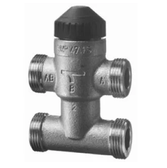 Siemens Driewegmengkraan Siemens VMP47 1/2" PN16 kvs:1.6 brons buitendraad BPZ:VMP47.10-1.6