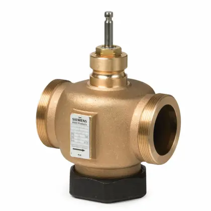 Siemens Brons tweewegafsluiter DN32 KVS 16 siemens BPZ:VVG41.32