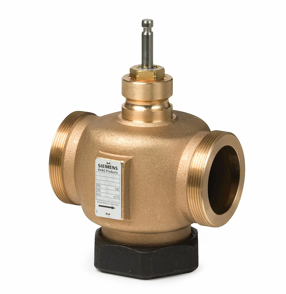 Siemens Brons tweewegafsluiter DN32 KVS 16 siemens BPZ:VVG41.32