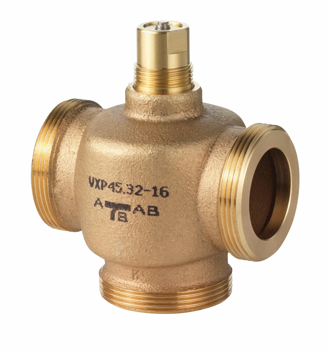 Siemens Driewegafsluiter Siemens VXP45 DN25 buitendraad cilindrisch BSPP-G (ISO 228-1)PN16 handwiel 10-0.25 BPZ:VXP45.10-0.25