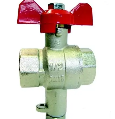 Siemens Vlinderkraan met volle doorlaat DN 1/2"x3/4" F Siemens LYU:WZT-K12-34