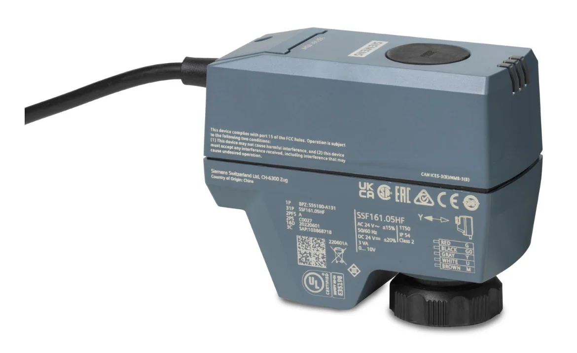 Siemens Elektromotorische aandrijving 200 N 24 V siemens S55180-A131