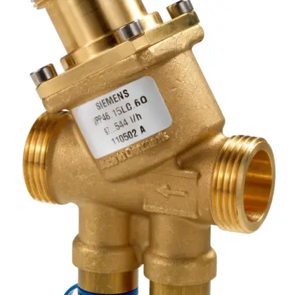 Siemens Combi Naregelafsluiter Buitendraad PN25 DN15 30 tot 200 L/H met meetnippels Siemens S55264-V106