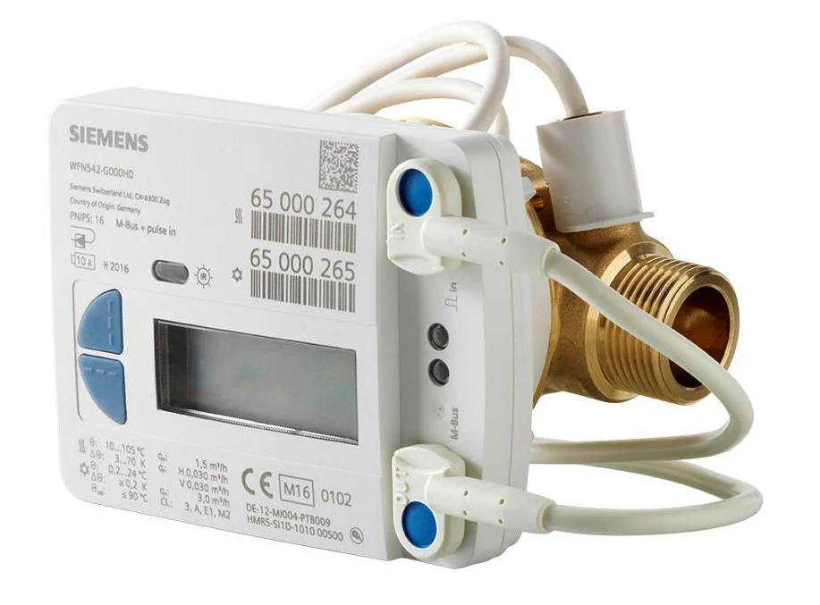 Siemens Elektr. mechanische warmtemeter type WFM54 1