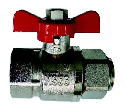 Siemens Vlinderkraan met volle doorlaat DN 1" FF voor sensor DS M10x1mm Siemens S55563-F119