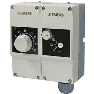 Siemens Dubbelregel + veiligheidsthermostaat uitw 15-95grC inw. 120-130grC manuele reset (1/2 100mm) siemens S55700-P138